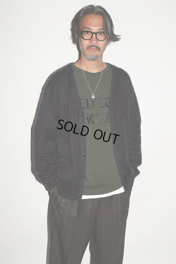 画像3: WACKO MARIA/MARBLE MOHAIR KNIT CARDIGAN（PURPLE）［マーブルモヘアカーディガン-23秋冬］