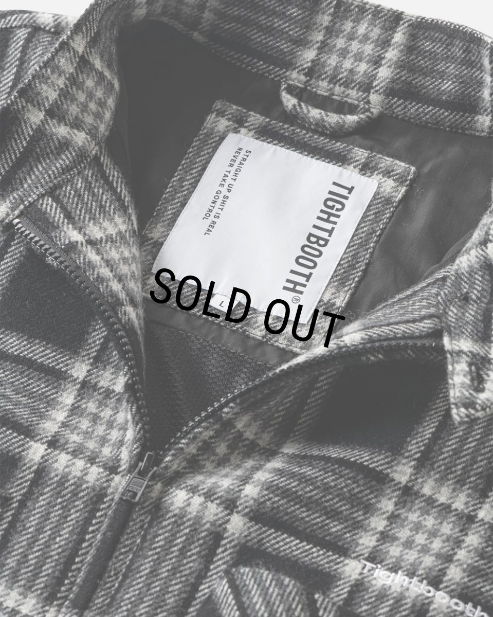 画像3: TIGHTBOOTH/PLAID FLANNEL SWING TOP（Black） 【30%OFF】［チェックフランネルスウィングトップ-23秋冬］ (3)