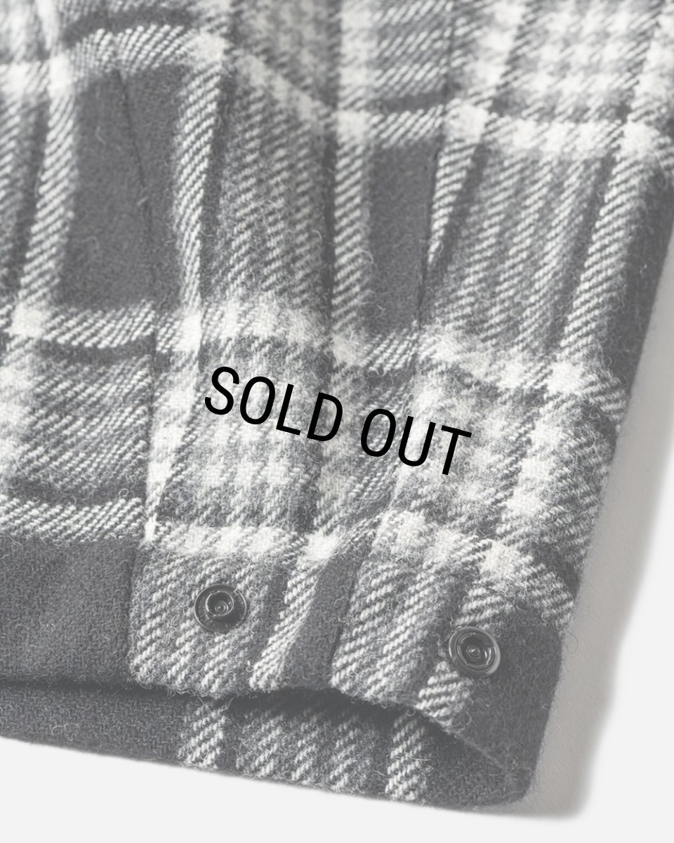 画像9: TIGHTBOOTH/PLAID FLANNEL BAGGY SLACKS（Black） 【30%OFF】［チェックフランネルバギースラックス-23秋冬］ (9)