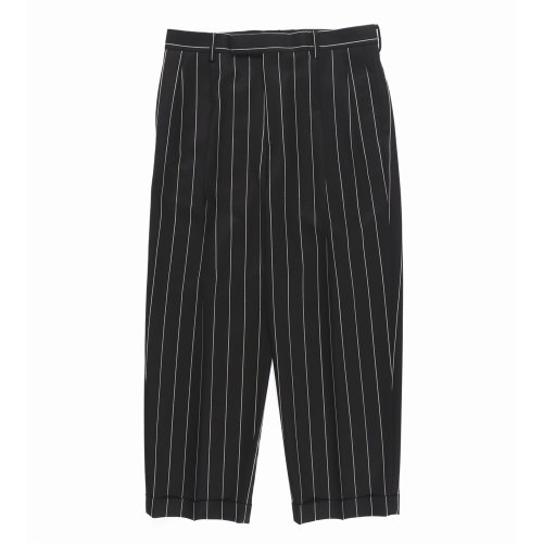 他の写真2: WACKO MARIA/DORMEUIL / STRIPED DOUBLE PLEATED TROUSERS（BLACK）［ツータックスラックス-23秋冬］