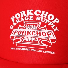 画像3: PORKCHOP/3D B&S MESH CAP（RED）［メッシュキャップ-23秋冬］ (3)
