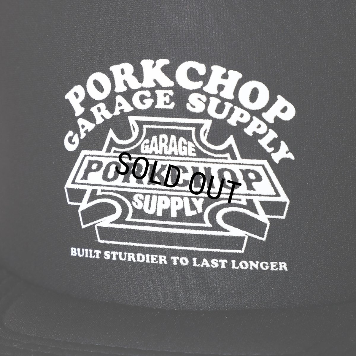 画像3: PORKCHOP/3D B&S MESH CAP（BLACK）［メッシュキャップ-23秋冬］ (3)