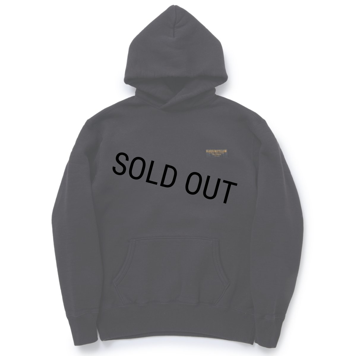 画像1: 【30%OFF】RATS/CROSS NECK HOODIE BAR TAG（BLACK）［プルオーバーパーカー-23秋冬］ (1)