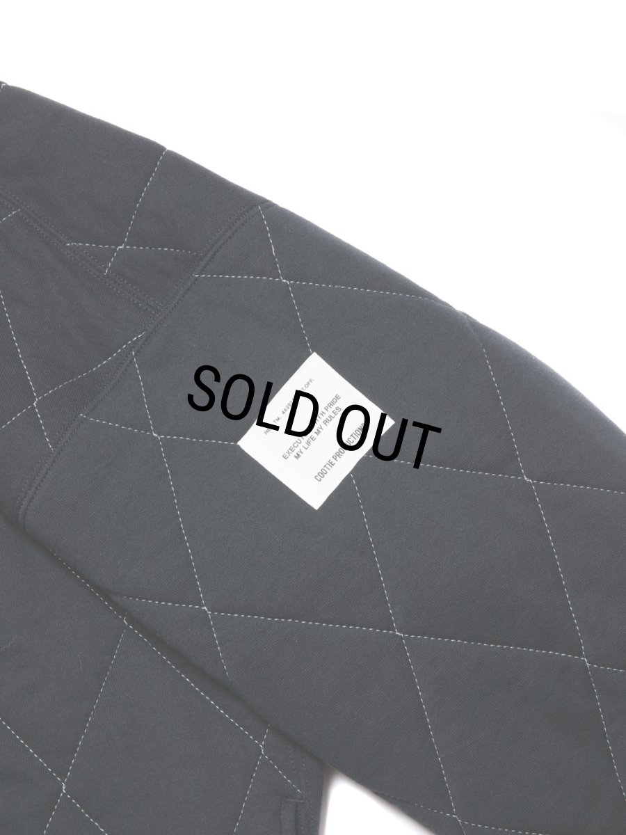 画像3: COOTIE PRODUCTIONS/Quilting Sweat Crew（Black/White）［キルティングスウェットクルー-23秋冬］ (3)