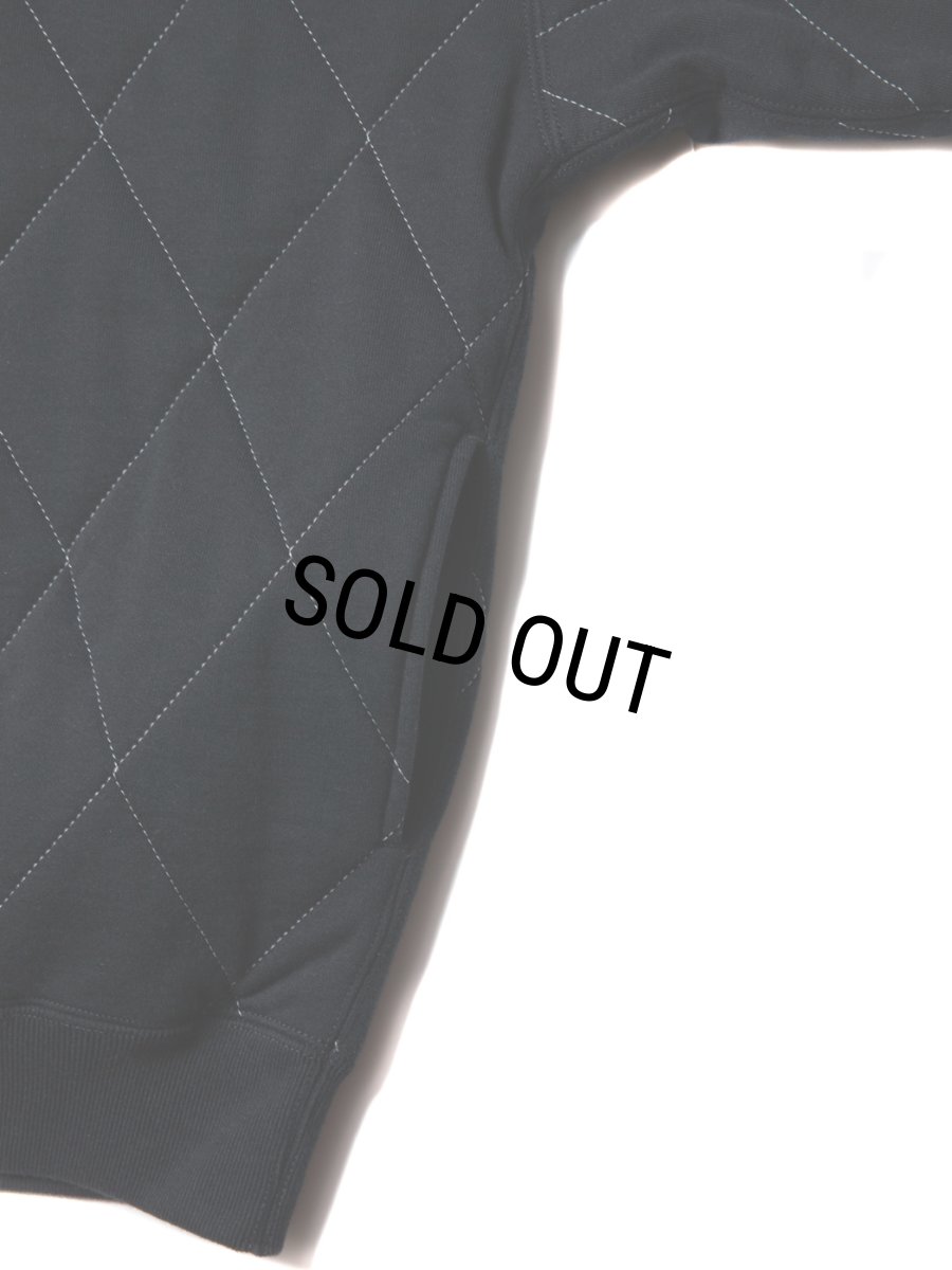 画像4: COOTIE PRODUCTIONS/Quilting Sweat Crew（Black/White）［キルティングスウェットクルー-23秋冬］ (4)