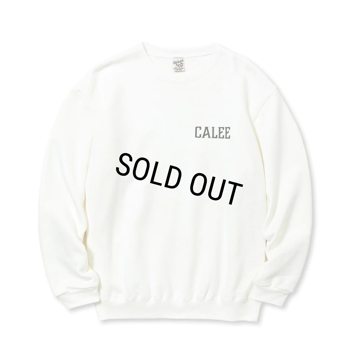 画像2: CALEE/SYNDICATE RETRO GIRL CREW NECK SW（WHITE）［クルーネックスウェット-23秋冬］ (2)