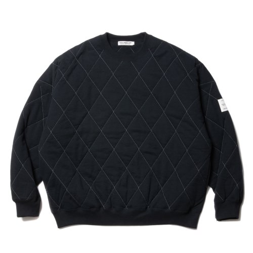 他の写真1: COOTIE PRODUCTIONS/Quilting Sweat Crew（Black/White）［キルティングスウェットクルー-23秋冬］