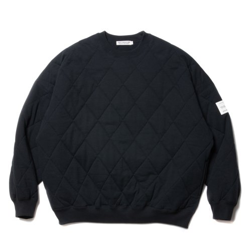 他の写真1: COOTIE PRODUCTIONS/Quilting Sweat Crew（Black/Black）［キルティングスウェットクルー-23秋冬］