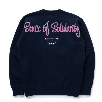 画像2: RATS/SCRIPT BIG LOGO CREW NECK SWEAT（NAVY）［クルーネックスウェット-23秋冬］