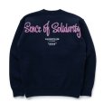 画像2: RATS/SCRIPT BIG LOGO CREW NECK SWEAT（NAVY）［クルーネックスウェット-23秋冬］ (2)