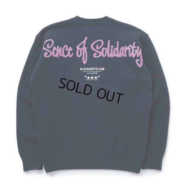 画像2: RATS/SCRIPT BIG LOGO CREW NECK SWEAT（NAVY）［クルーネックスウェット-23秋冬］