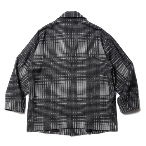 他の写真2: COOTIE PRODUCTIONS/Jacquard Check Wool Short Chester Coat（Black）［ジャガードチェックショートチェスターコート-23秋冬］