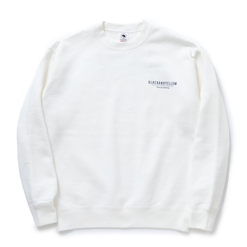画像1: 【40%OFF】RATS/SCRIPT BIG LOGO CREW NECK SWEAT（WHITE）［クルーネックスウェット-23秋冬］