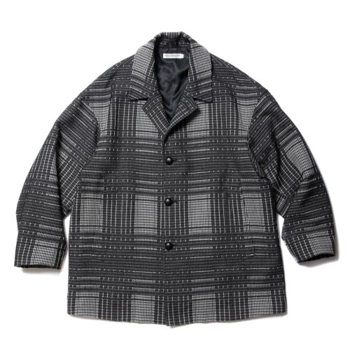 他の写真1: COOTIE PRODUCTIONS/Jacquard Check Wool Short Chester Coat（Black）［ジャガードチェックショートチェスターコート-23秋冬］