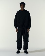 画像6: COOTIE PRODUCTIONS/Quilting Sweat Crew（Black/White）［キルティングスウェットクルー-23秋冬］ (6)