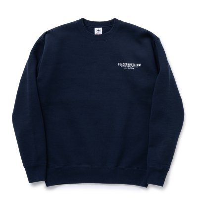 画像1: RATS/SCRIPT BIG LOGO CREW NECK SWEAT（NAVY）［クルーネックスウェット-23秋冬］