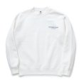 画像1: 【30%OFF】RATS/SCRIPT BIG LOGO CREW NECK SWEAT（WHITE）［クルーネックスウェット-23秋冬］ (1)