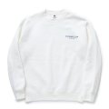 【40%OFF】RATS/SCRIPT BIG LOGO CREW NECK SWEAT（WHITE）［クルーネックスウェット-23秋冬］