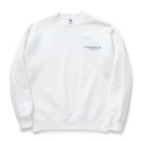 【30%OFF】RATS/SCRIPT BIG LOGO CREW NECK SWEAT（WHITE）［クルーネックスウェット-23秋冬］