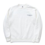 RATS/SCRIPT BIG LOGO CREW NECK SWEAT（WHITE）［クルーネックスウェット-23秋冬］