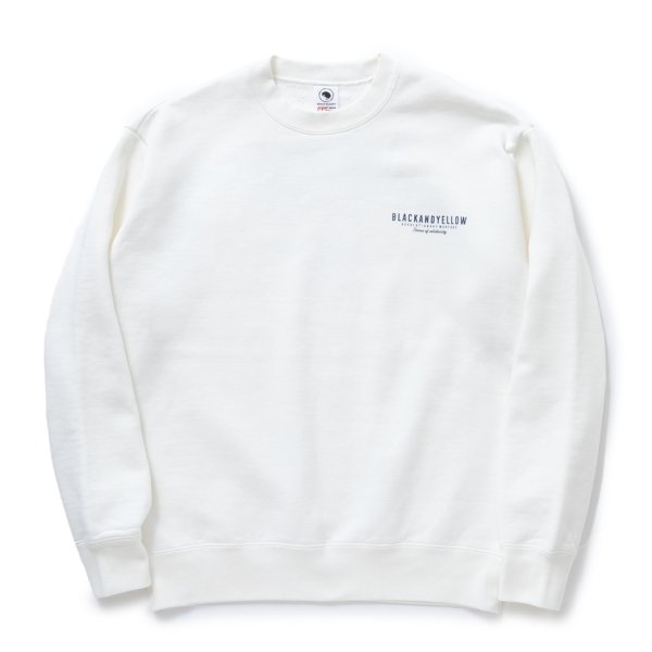 画像1: 【30%OFF】RATS/SCRIPT BIG LOGO CREW NECK SWEAT（WHITE）［クルーネックスウェット-23秋冬］
