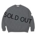 COOTIE PRODUCTIONS/Quilting Sweat Crew（Black/White）［キルティングスウェットクルー-23秋冬］