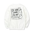 画像1: CALEE/SYNDICATE RETRO GIRL CREW NECK SW（WHITE）［クルーネックスウェット-23秋冬］ (1)