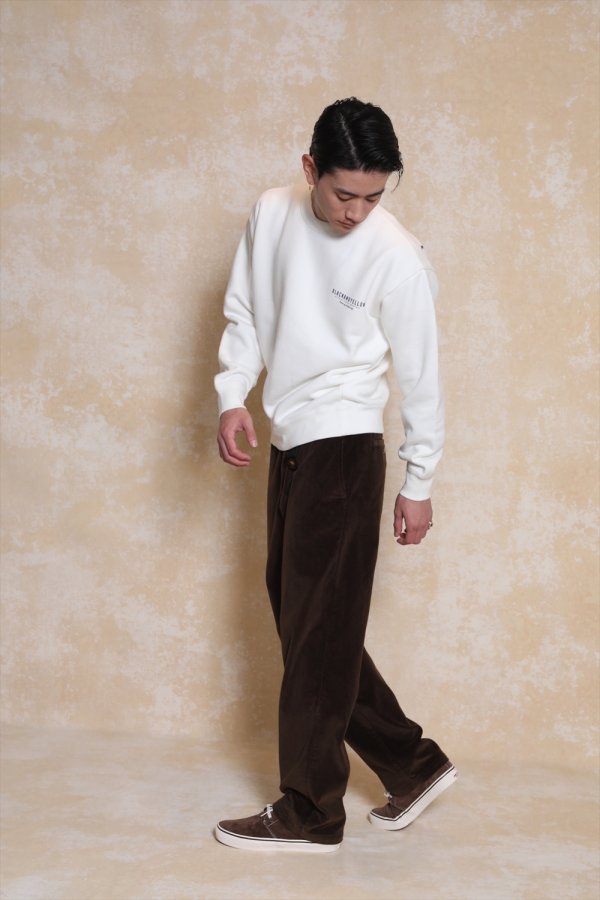 画像3: 【30%OFF】RATS/SCRIPT BIG LOGO CREW NECK SWEAT（WHITE）［クルーネックスウェット-23秋冬］
