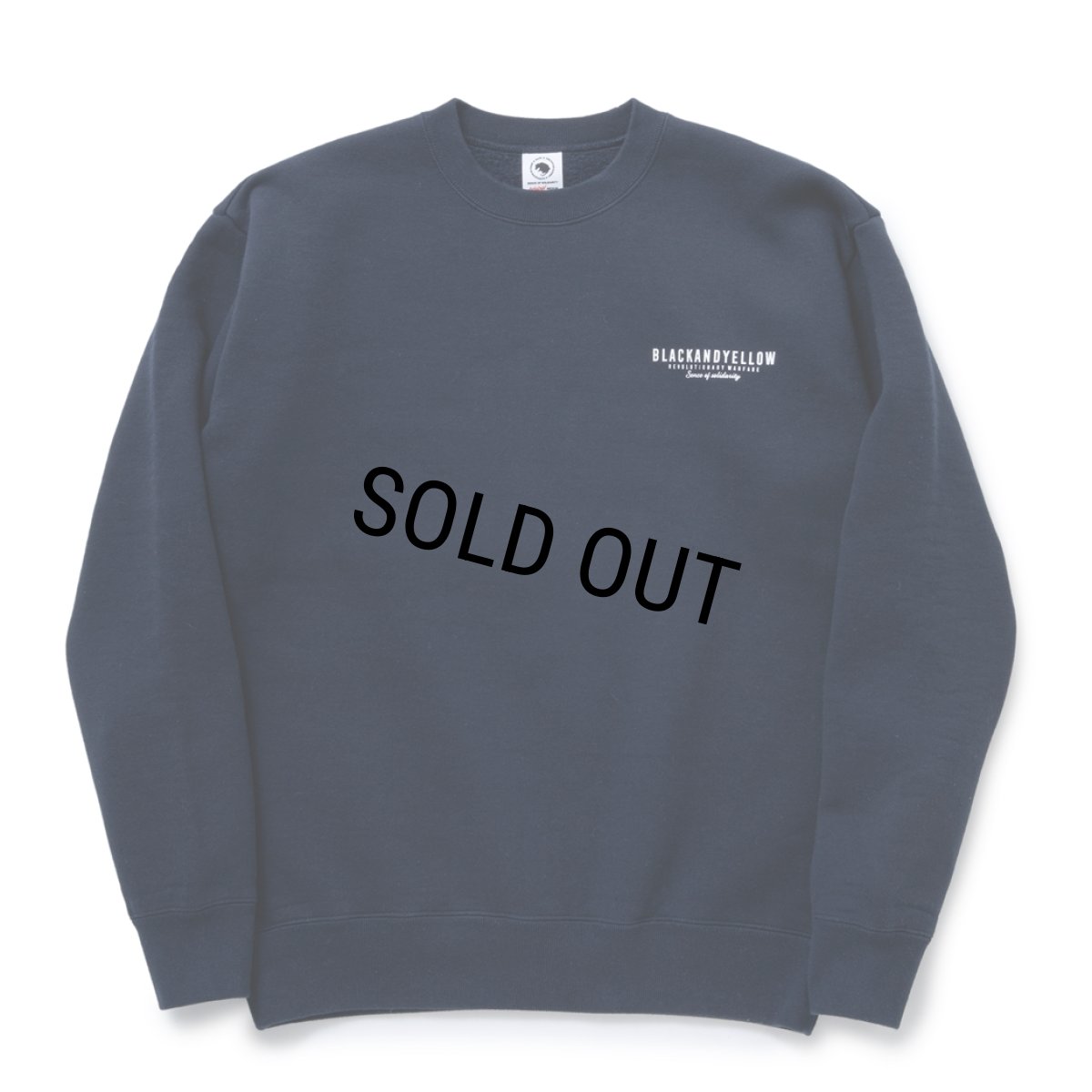 画像1: RATS/SCRIPT BIG LOGO CREW NECK SWEAT（NAVY）［クルーネックスウェット-23秋冬］ (1)