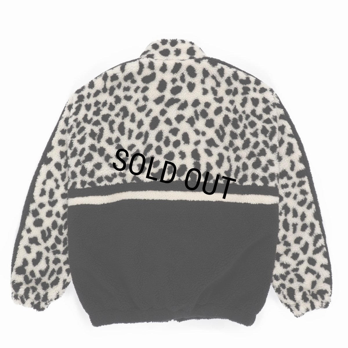 画像2: WACKO MARIA/LEOPARD BOA TRACK JACKET（WHITE）［レオパードボアトラックJKT-23秋冬］ (2)