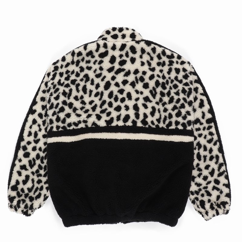 画像2: WACKO MARIA/LEOPARD BOA TRACK JACKET（WHITE）［レオパードボアトラックJKT-23秋冬］