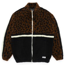 画像1: WACKO MARIA/LEOPARD BOA TRACK JACKET（BROWN）［レオパードボアトラックJKT-23秋冬］ (1)
