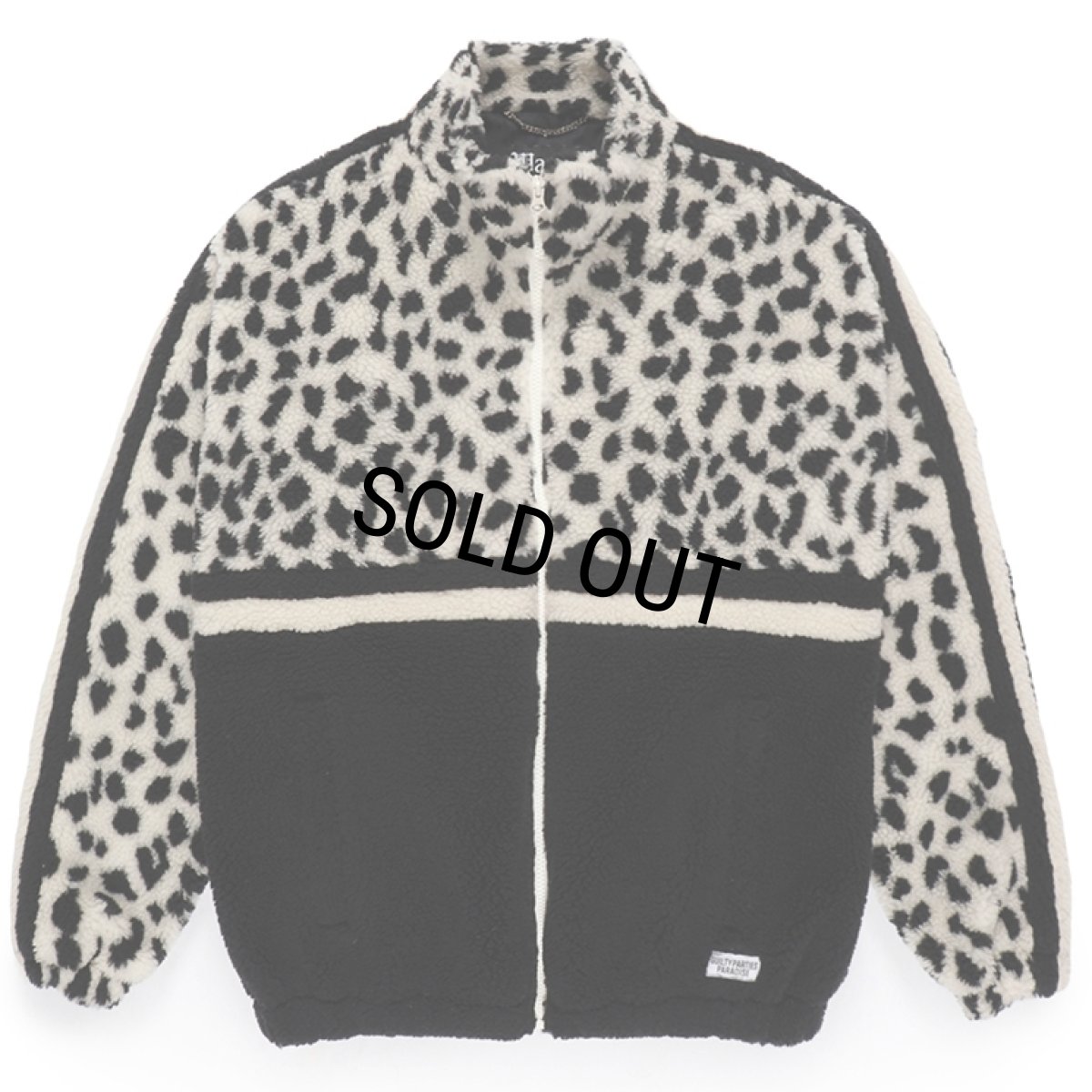 画像1: WACKO MARIA/LEOPARD BOA TRACK JACKET（WHITE）［レオパードボアトラックJKT-23秋冬］ (1)