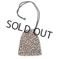 WACKO MARIA/LEOPARD VELOR SHOULDER PORCH（BEIGE）［ショルダーポーチ-23秋冬］