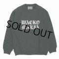 WACKO MARIA/HEAVY WEIGHT CREW NECK SWEAT SHIRT（BLACK）［クルーネックスウェット-23秋冬］