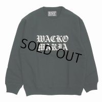 WACKO MARIA/HEAVY WEIGHT CREW NECK SWEAT SHIRT（BLACK）［クルーネックスウェット-23秋冬］
