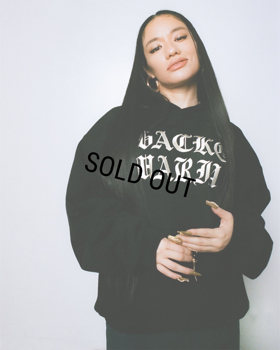 画像2: WACKO MARIA/HEAVY WEIGHT PULL OVER HOODED SWEAT SHIRT（BLACK）［プルオーバーパーカー-23秋冬］ (2)