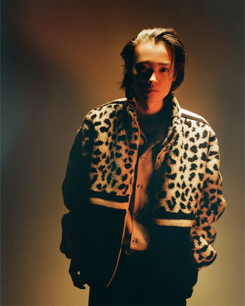 画像3: WACKO MARIA/LEOPARD BOA TRACK JACKET（WHITE）［レオパードボアトラックJKT-23秋冬］