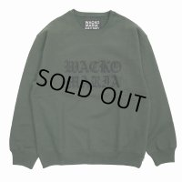WACKO MARIA/HEAVY WEIGHT CREW NECK SWEAT SHIRT（GREEN）［クルーネックスウェット-23秋冬］