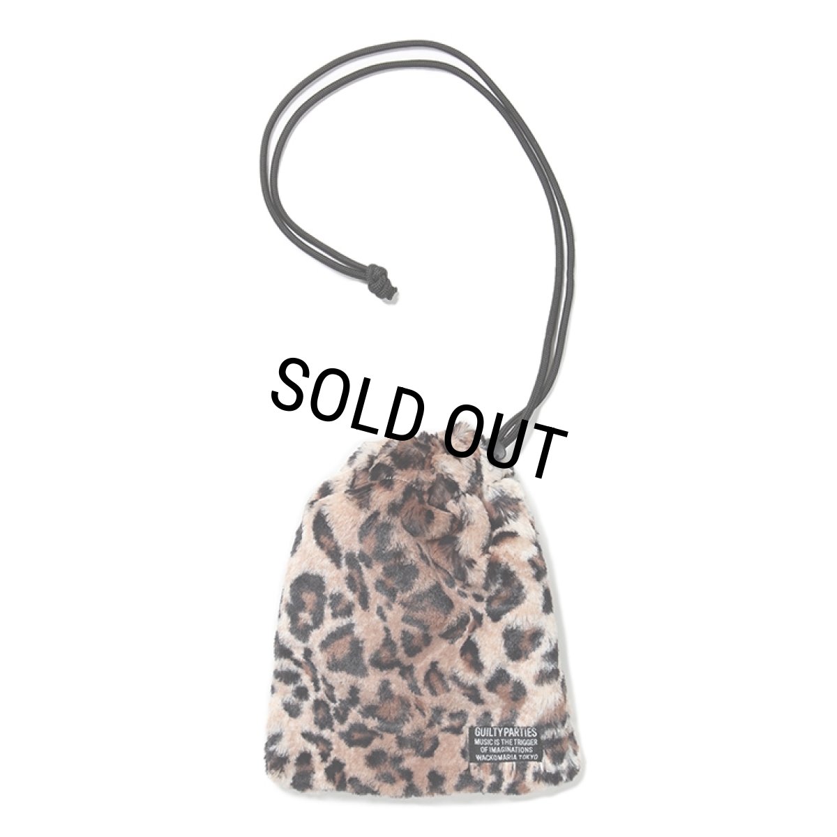 画像1: WACKO MARIA/FAUX LEOPARD FUR SHOULDER PORCH（BEIGE）［ショルダーポーチ-23秋冬］ (1)