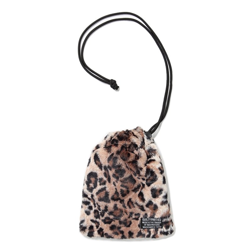画像1: WACKO MARIA/FAUX LEOPARD FUR SHOULDER PORCH（BEIGE）［ショルダーポーチ-23秋冬］