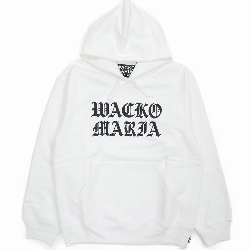 画像1: WACKO MARIA/HEAVY WEIGHT PULL OVER HOODED SWEAT SHIRT（WHITE）［プルオーバーパーカー-23秋冬］