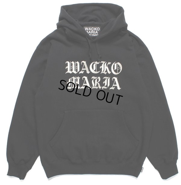 画像1: WACKO MARIA/HEAVY WEIGHT PULL OVER HOODED SWEAT SHIRT（BLACK）［プルオーバーパーカー-23秋冬］