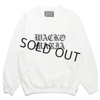 WACKO MARIA/HEAVY WEIGHT CREW NECK SWEAT SHIRT（WHITE）［クルーネックスウェット-23秋冬］