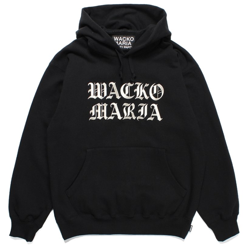 画像1: WACKO MARIA/HEAVY WEIGHT PULL OVER HOODED SWEAT SHIRT（BLACK）［プルオーバーパーカー-23秋冬］