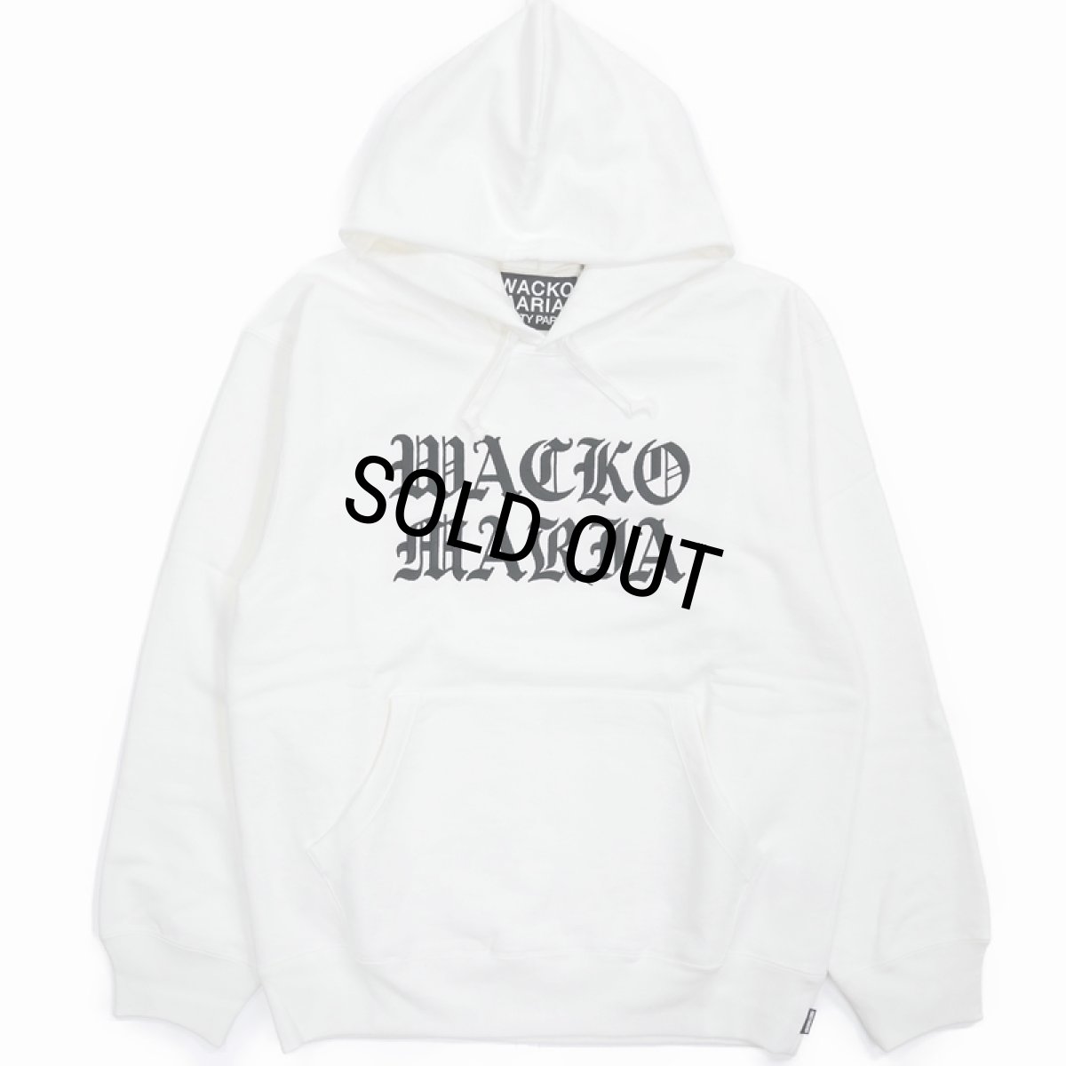画像1: WACKO MARIA/HEAVY WEIGHT PULL OVER HOODED SWEAT SHIRT（WHITE）［プルオーバーパーカー-23秋冬］ (1)