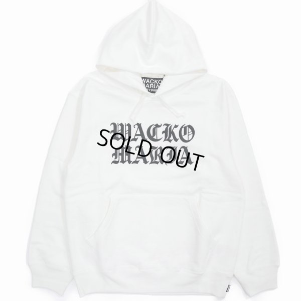 画像1: WACKO MARIA/HEAVY WEIGHT PULL OVER HOODED SWEAT SHIRT（WHITE）［プルオーバーパーカー-23秋冬］