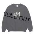 WACKO MARIA/SWEAT SHIRT（BLACK）［クルーネックスウェット-23秋冬］