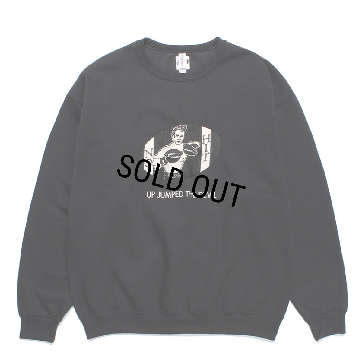画像1: WACKO MARIA/SWEAT SHIRT（BLACK）［クルーネックスウェット-23秋冬］ (1)
