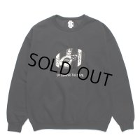 WACKO MARIA/SWEAT SHIRT（BLACK）［クルーネックスウェット-23秋冬］